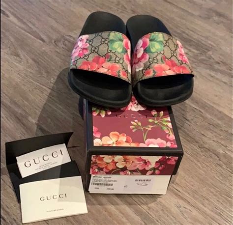 gucci bloom slides unboxing|Gucci Bloom slides women.